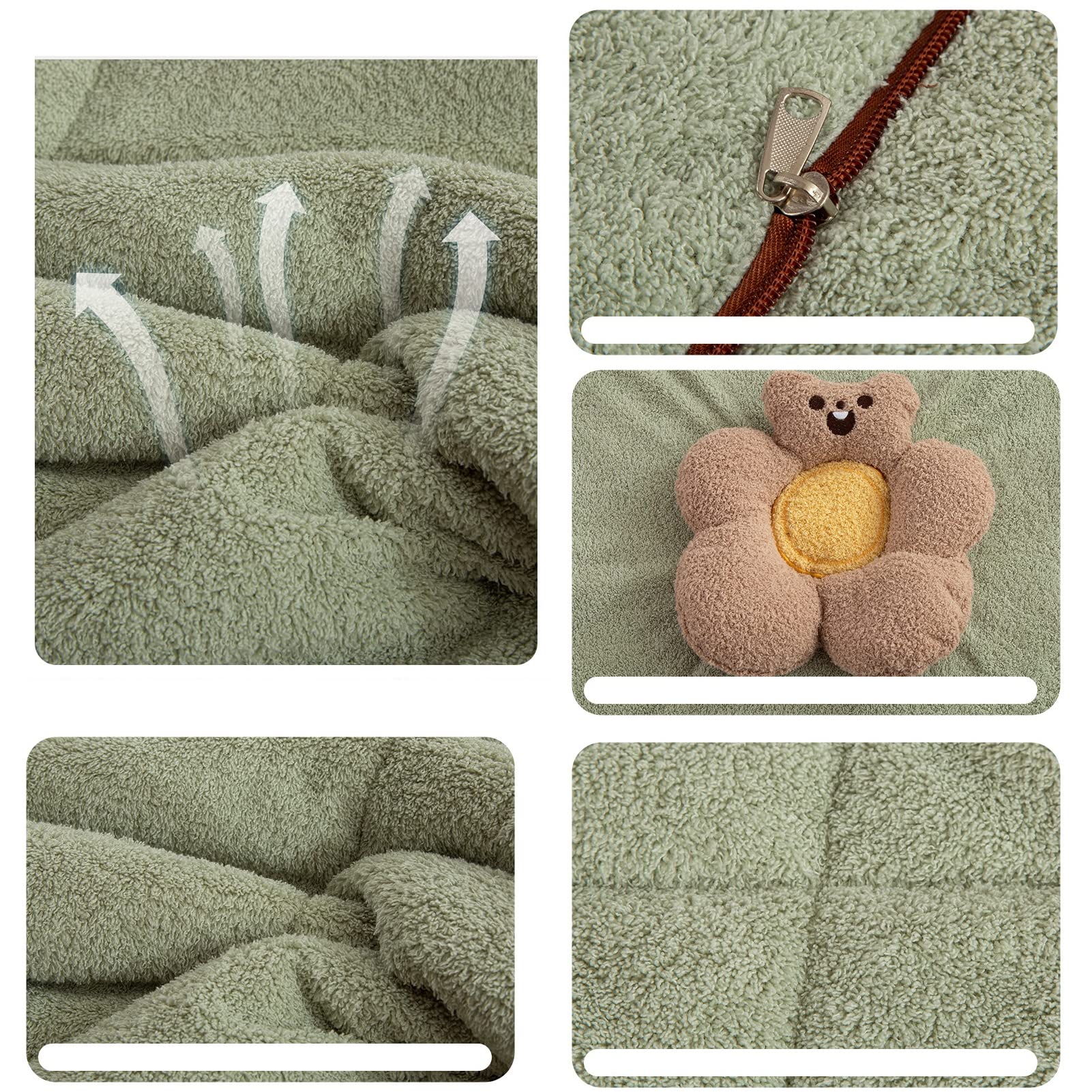 Set Coperta Da Viaggio E Cuscino 2 In 1 - Morbida Microfibra 160x109 Cm - NOWWISH - Ideale Per Aereo, Campeggio, Auto - Blu
