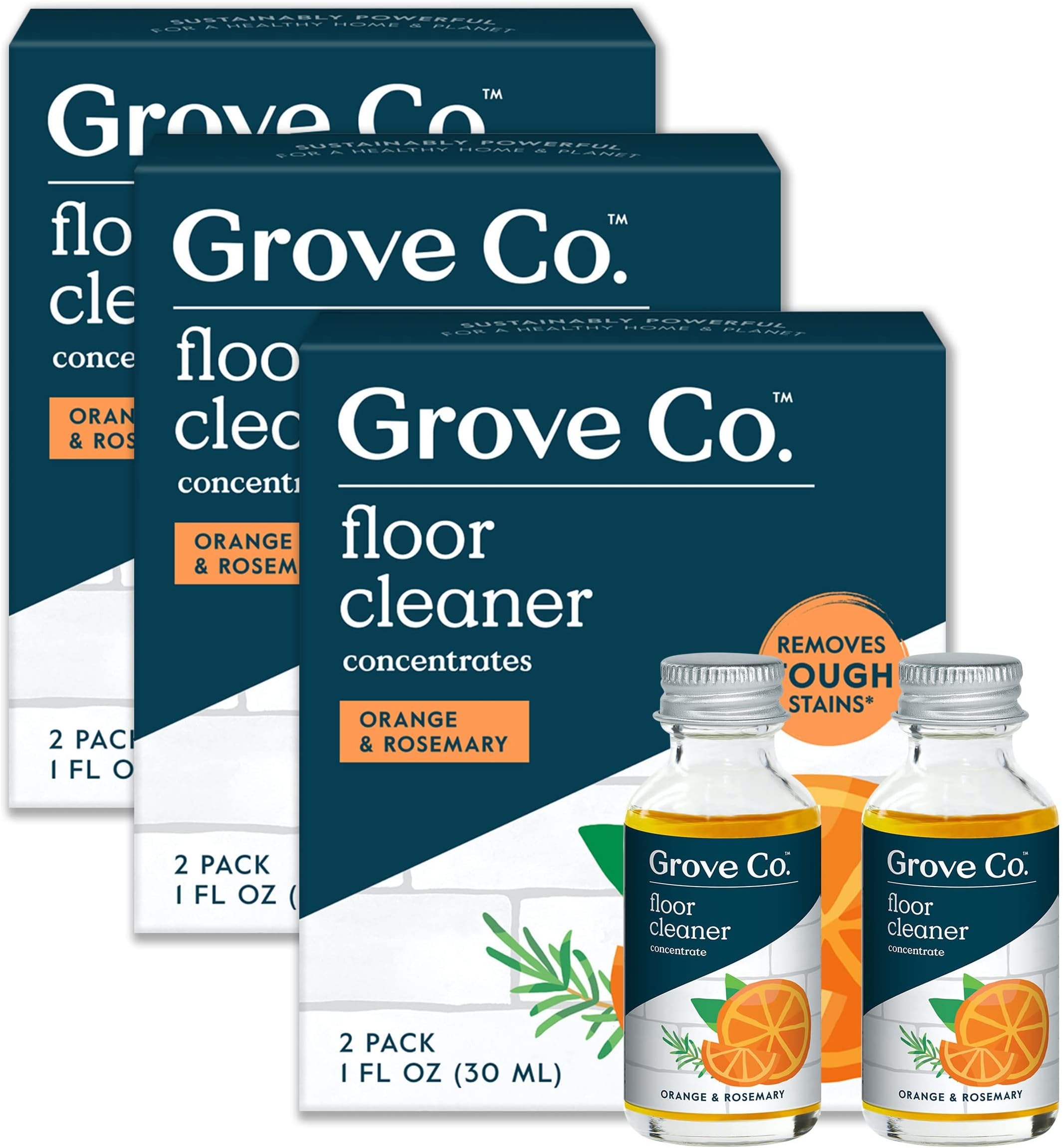 Grove Co. Floor Cleaner Refill Concentrate (6 x 1 Fl Oz