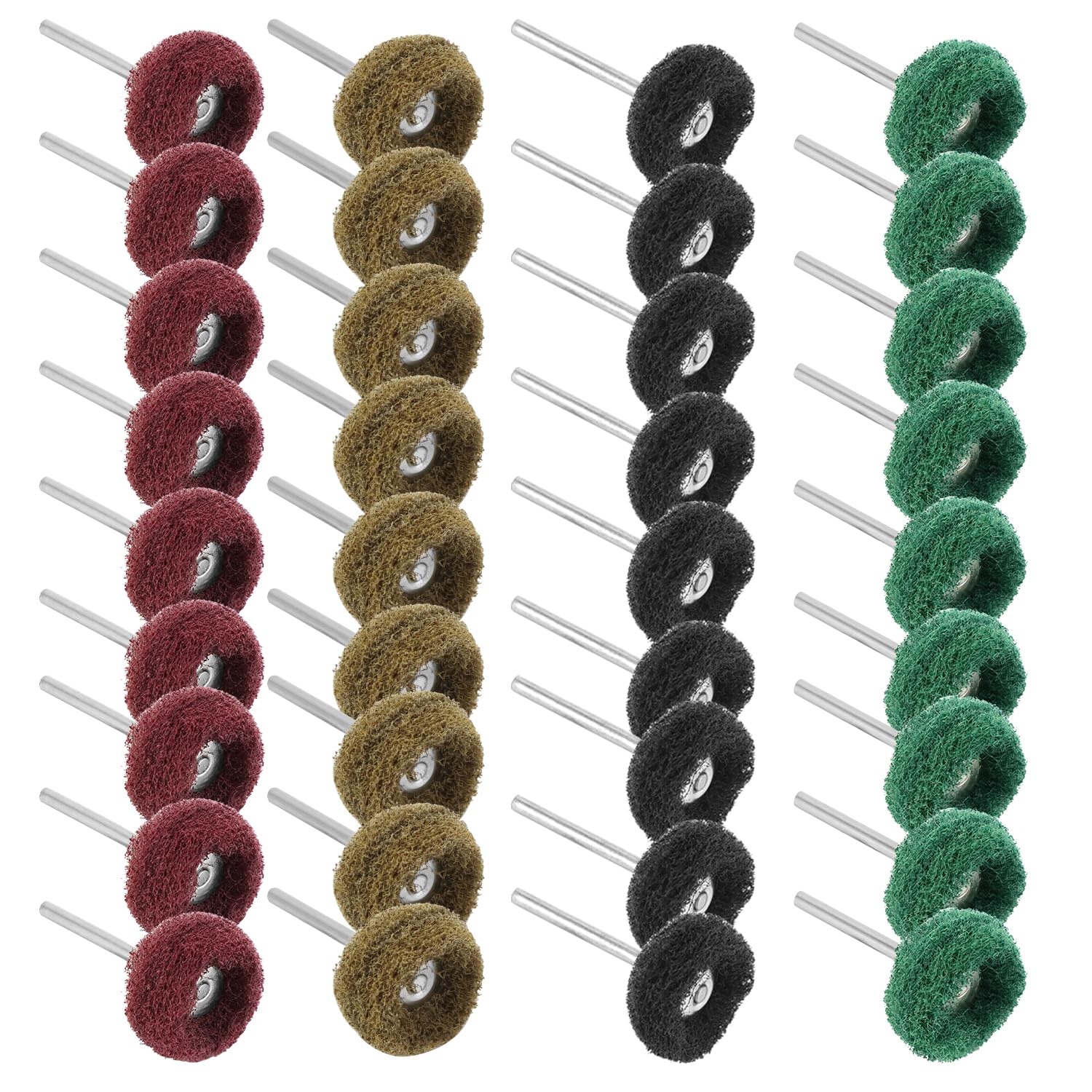 QWORK® 40 szt. zestaw szlifierski do polerowania, trzpień 3 mm, narzędzie obrotowe