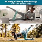 Booty Bands Glute Bands Set, Non-Slip Wider Thicker Fabric Resistance Bands, 3 Resistance Levels for Legs & Glutes Training, Home Workout for Women, Postpartum & Yoga Pilates