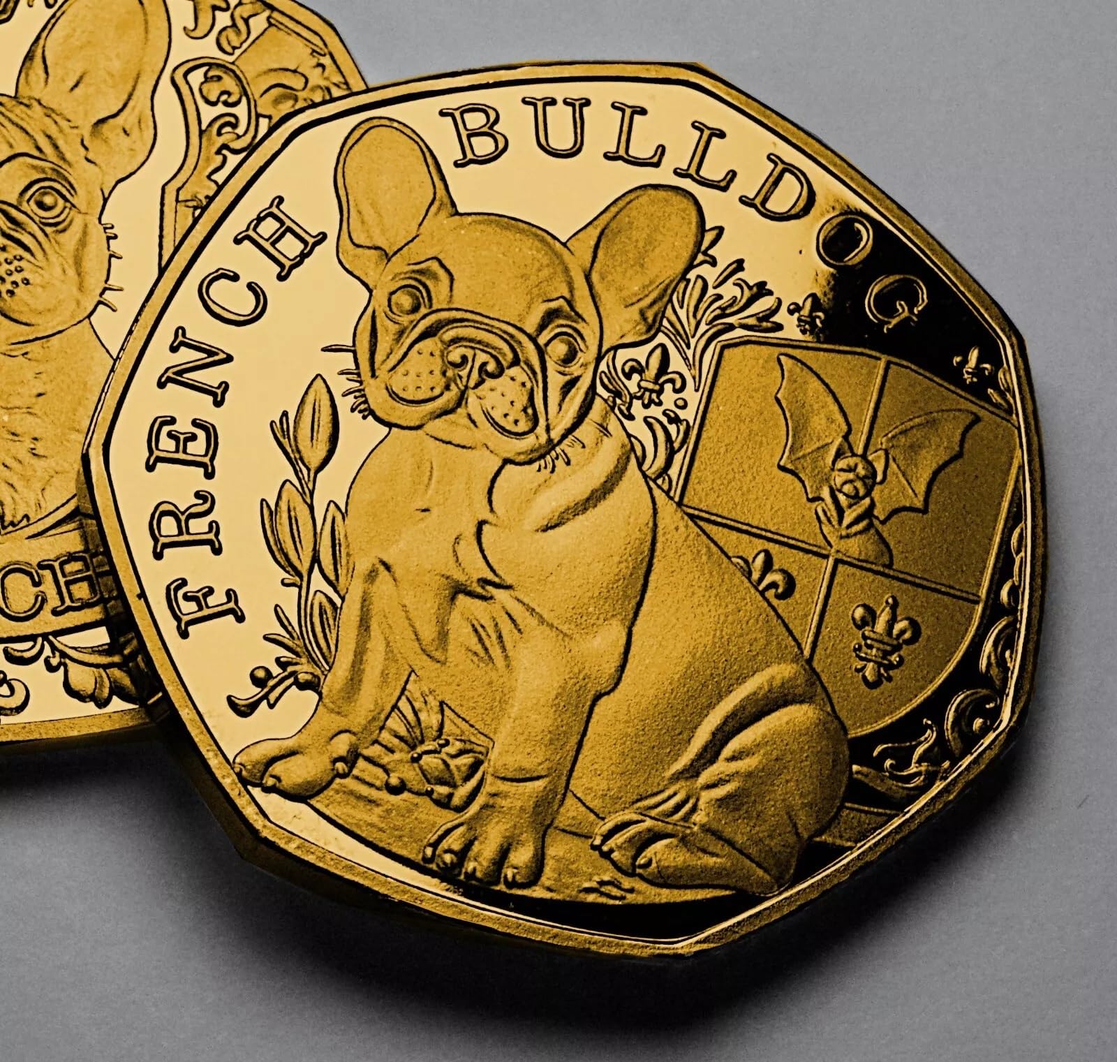 The Commemorative Coin Company French Bulldog 24ct Gold Commemorative. Favourite Dogs. Frenchie/Puppy/Pup/Dog