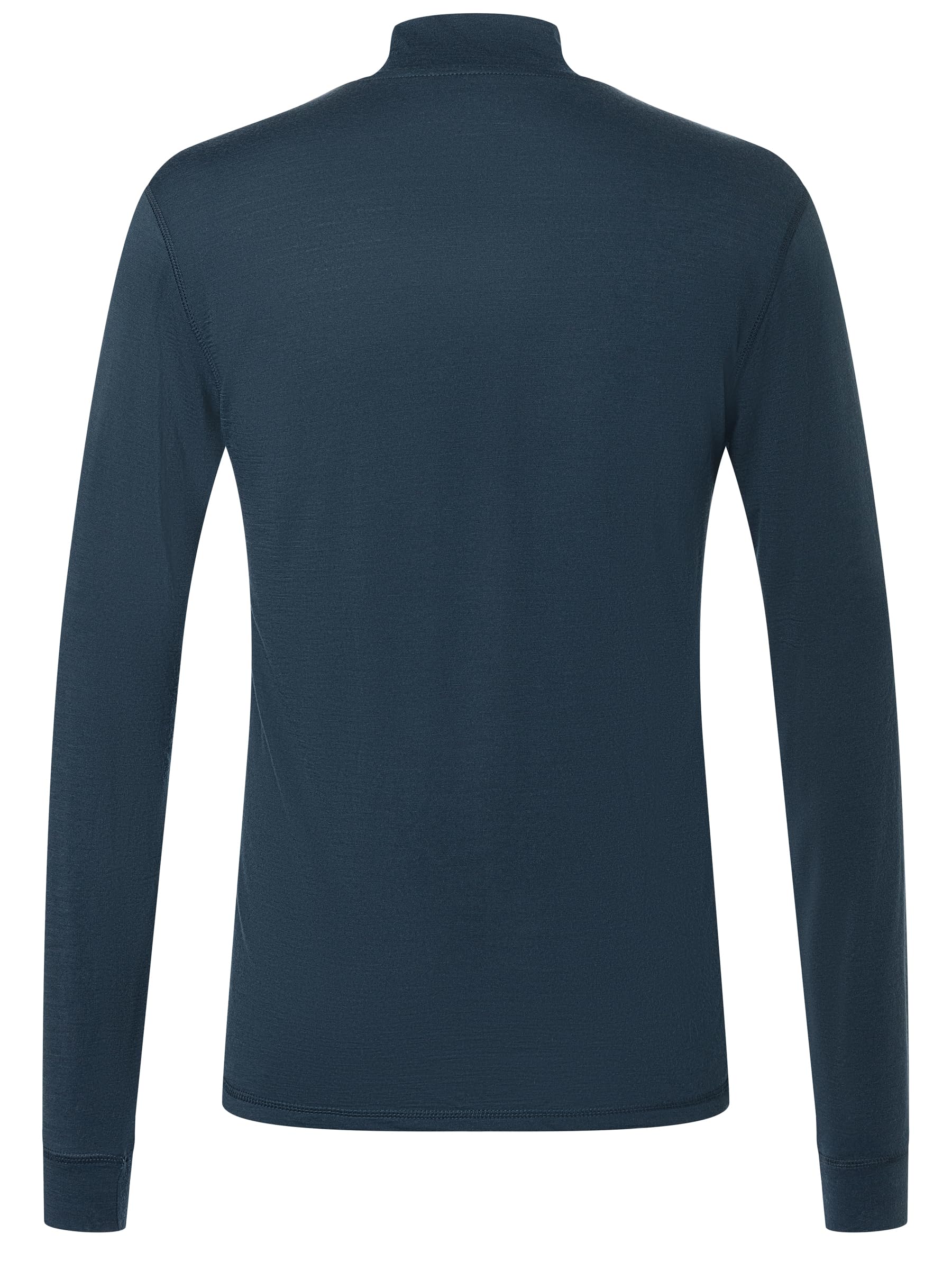 super.natural M Tundra175 Tartaruga Maglia a Maniche Lunghe, Blu, XL Uomo