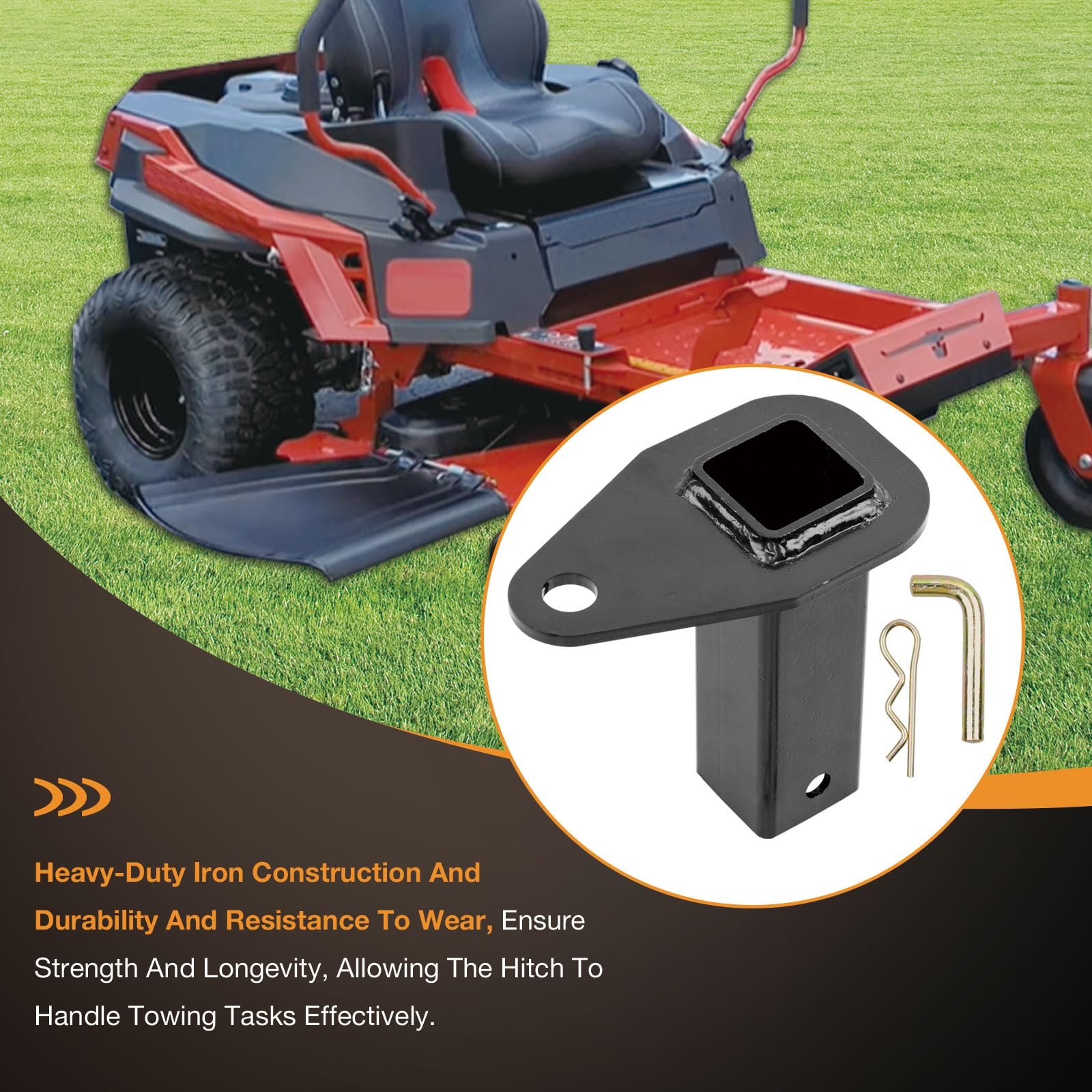 HQPASFY 79318 Kit de Enganche Compatible con Enganche de cortacésped Toro Timecutter Z, tracción de Remolque de césped de Giro Cero