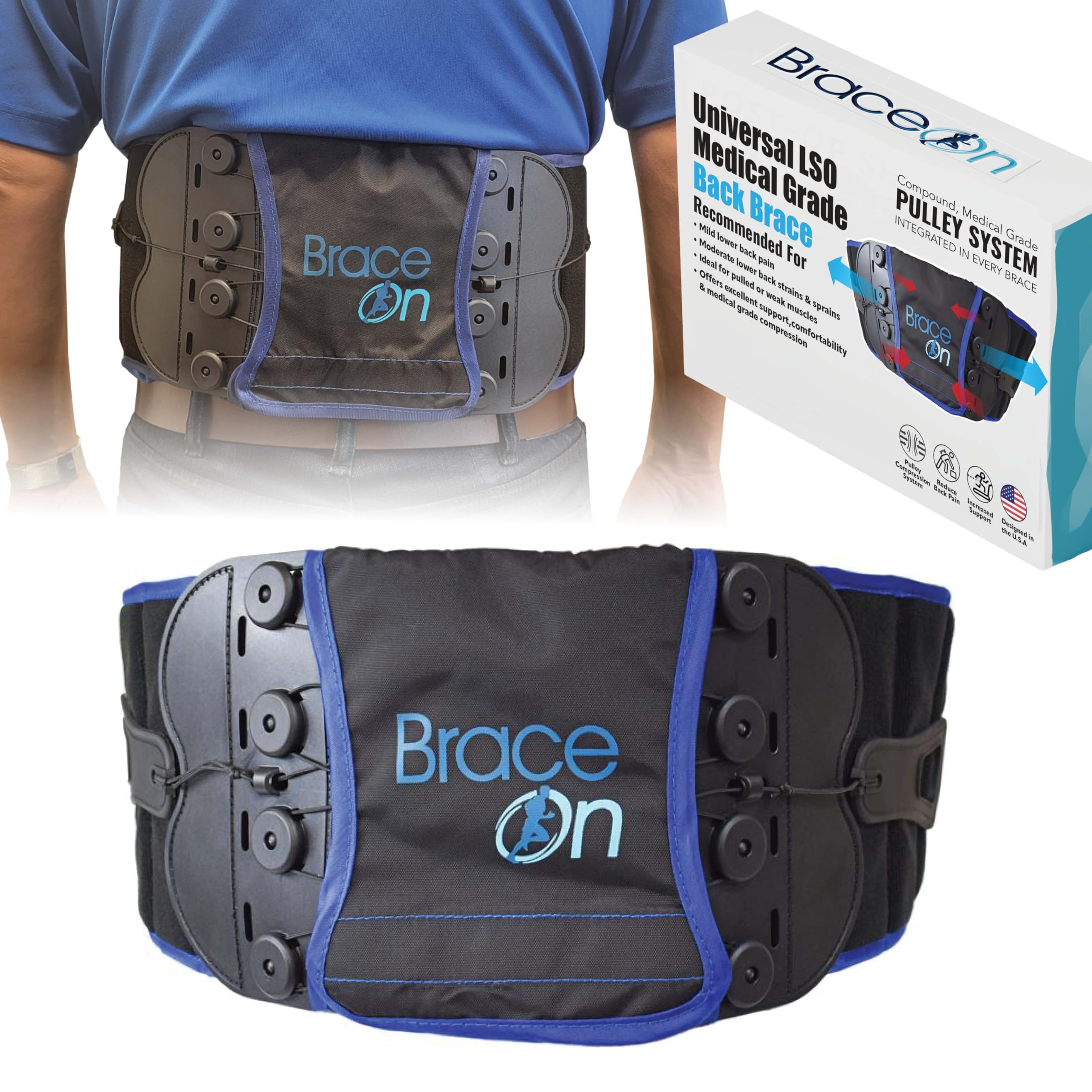 Amazon.com: Brace On Universal LSO Back Brace for Women and Men  display picture 1