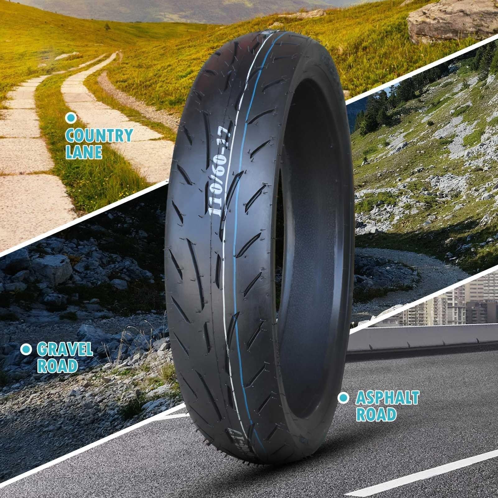 Opona skutera 110/60-17 - przód/tył - opona bezdętkowa 110 60 17 TL, 4P.R. 225KPA 50J