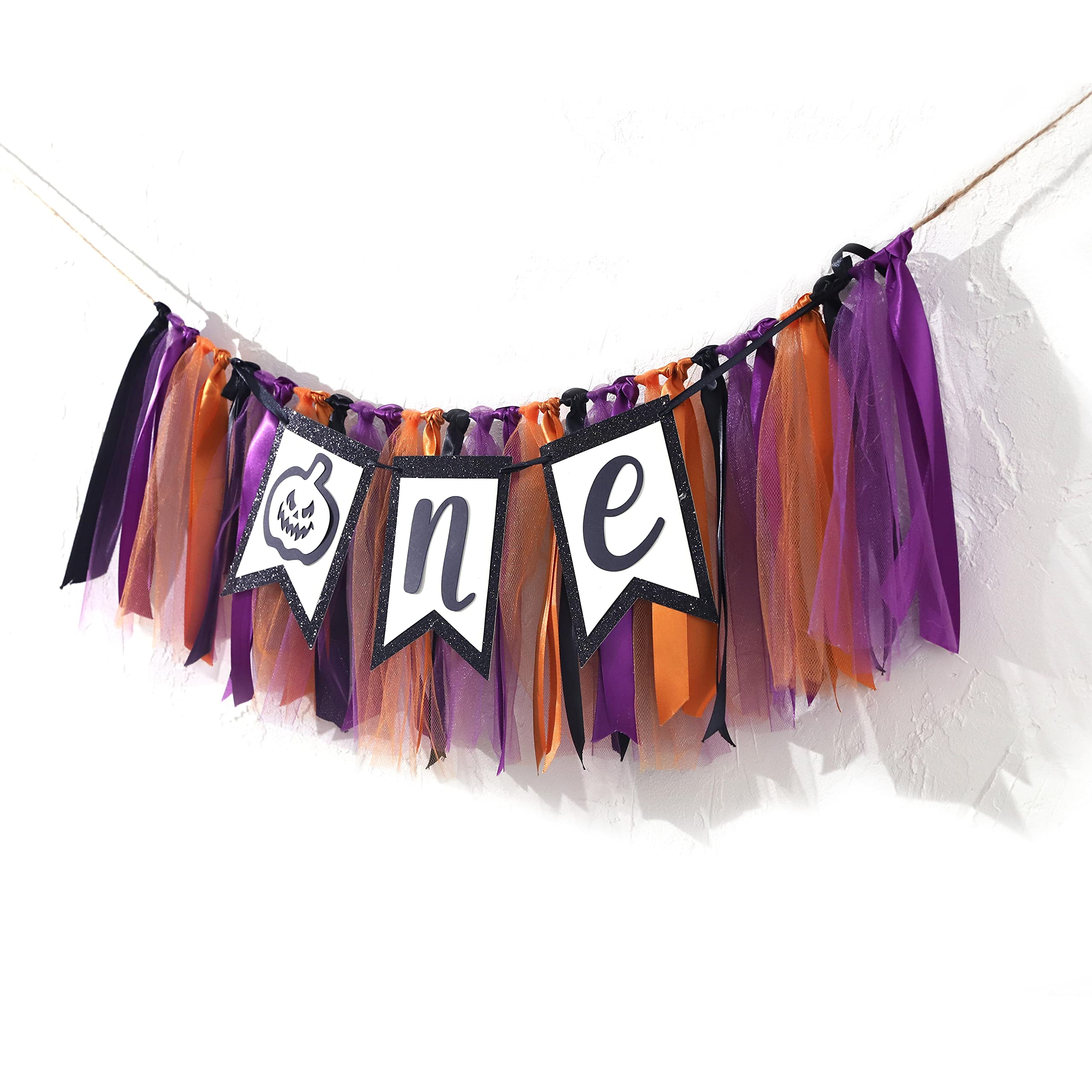 YESSWL Little Pumpkin First Birthday Banner – High Chair Decor For Baby's 1st Birthday, Halloween & Fall Photo Props - View #7