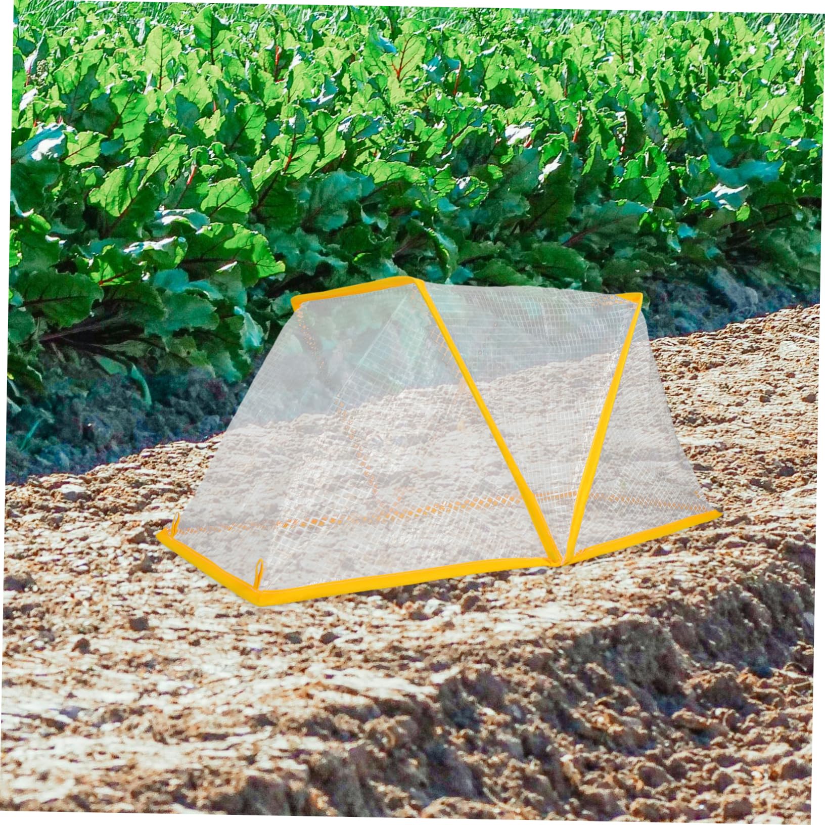 TOYANDONA Copertura Pieghevole per da Rete Protettiva per Aiuole Rialzate Protezione per Piante da Frutta e Arbusti Isolamento in Plastica per Giardinaggio Invernale all