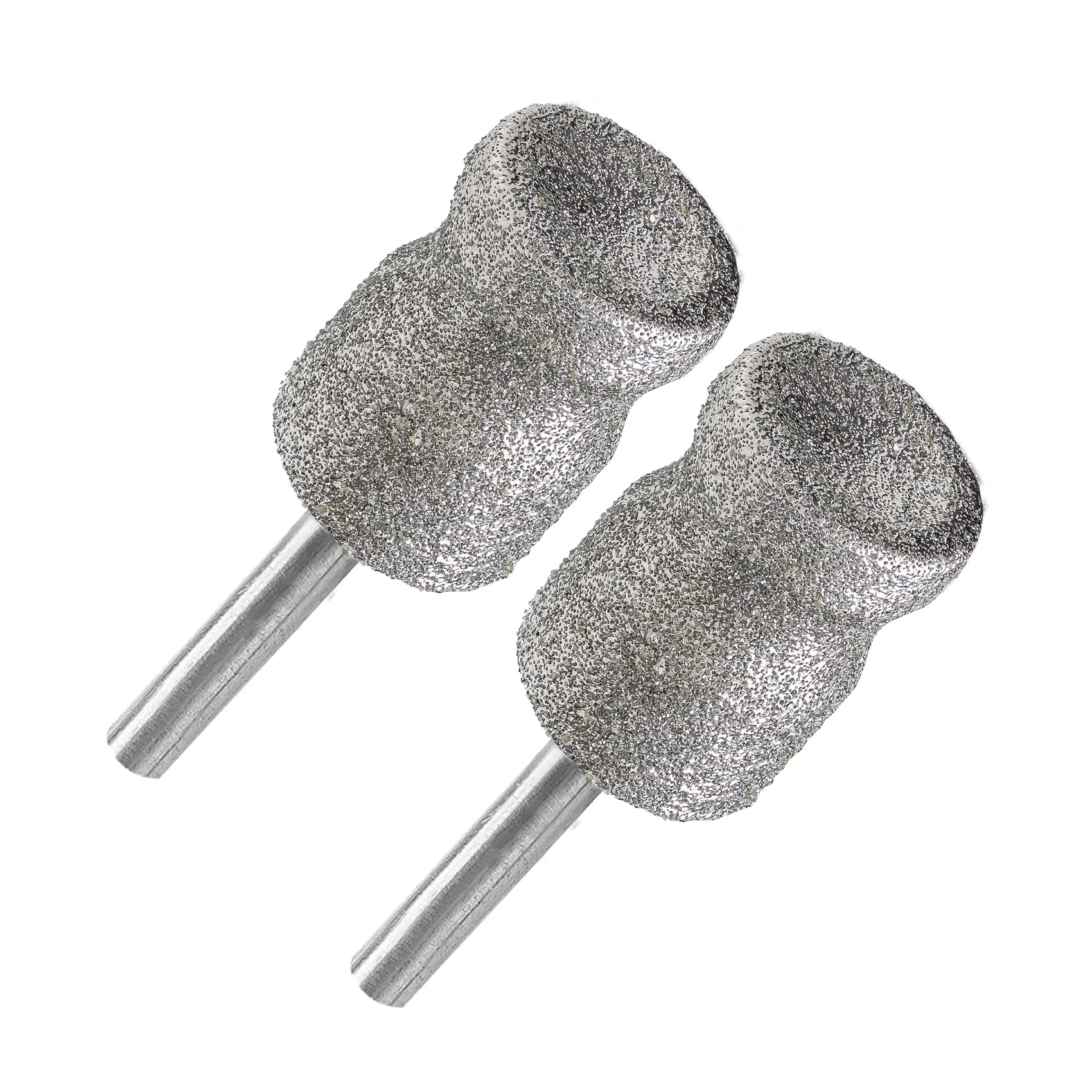Diamond Rotary Pet Nail Grinder Bits Dog Nail Grinder Replacement Head -2PCS 1/8" Replacement Grinder Wheel Work for Animals Nail Care(D)