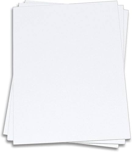 Radiant White Smooth Cardstock, 8 1/2 X 11 LCI 120lb Protectora, 25 unidades)