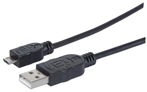 Manhattan Micro USB Cable - 6ft Long Micro USB Charging Data Cord for Android Phone Charger - for
