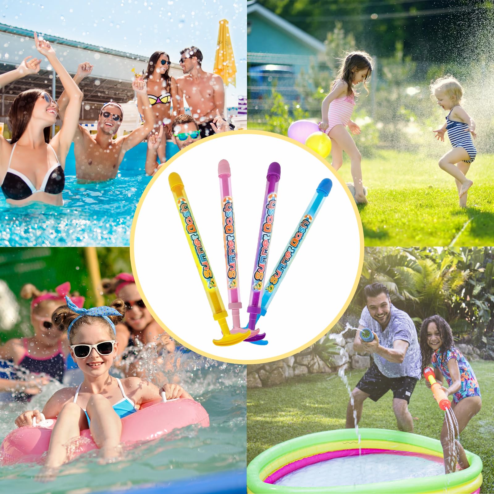 STFYUG Fuochi d'artificio pistola ad acqua, giocattolo romantico fuochi d' artificio Water Squirter, giocattolo a spruzzo, pistola ad acqua per fuochi d'artificio, pistola ad acqua per bagno, piscina