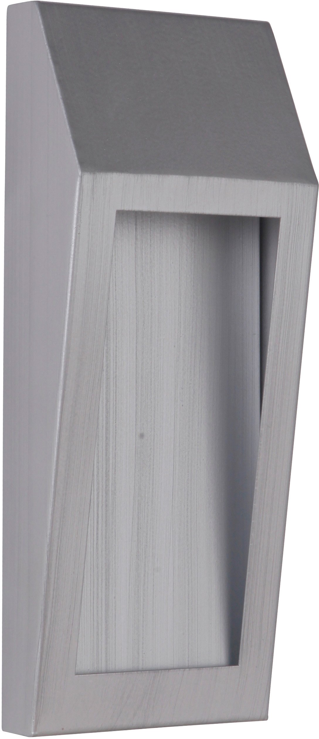 Craftmade Z9302-BAO-LED Wedge Outdoor LED Pocket Sconce Wall Lighting, 1-Light, 8 Watts, Brushed Aluminum (5"W x 11"H)