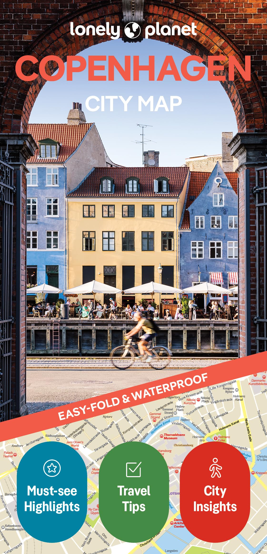 Lonely Planet Copenhagen City Map: Durable, Waterproof, Easy-Fold Planning Map with Attractions & Walking Tours (Compact City Planning Maps)