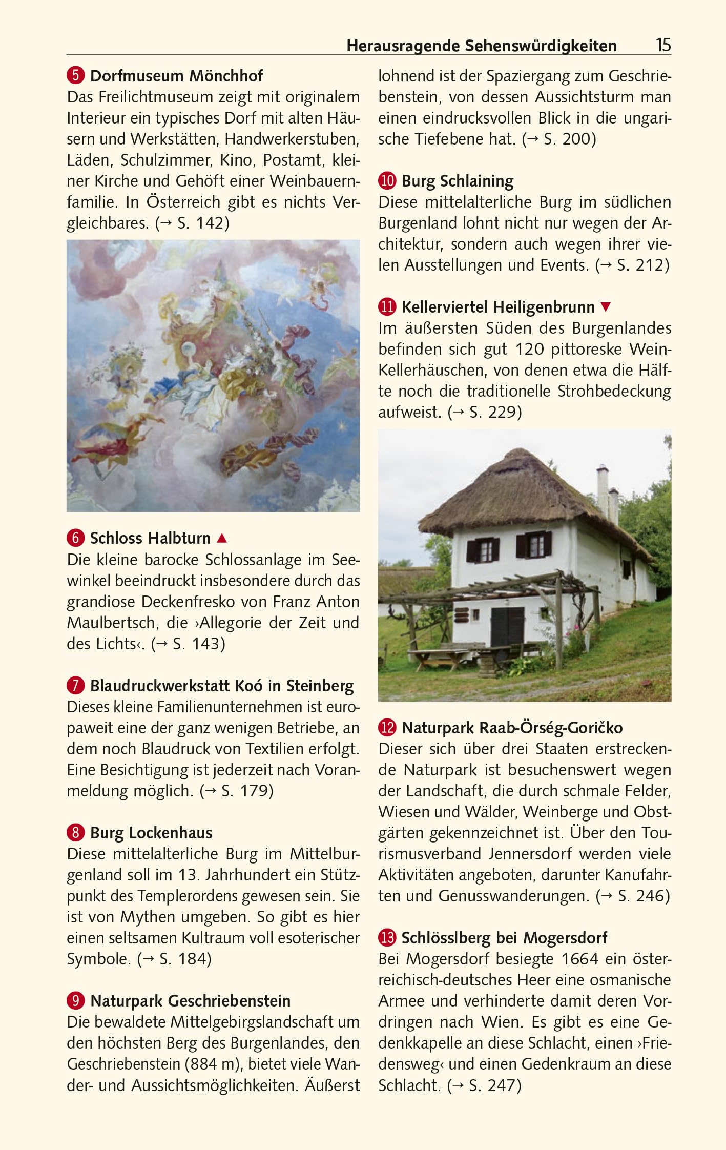 TRESCHER Reiseführer Burgenland: Neusiedler See, Eisenstadt, Lafnitz- und Pinkatal, Leithagebirge, Landseer Berge. Mit Ausflügen nach Sopron, K¿szeg und Szombáthely