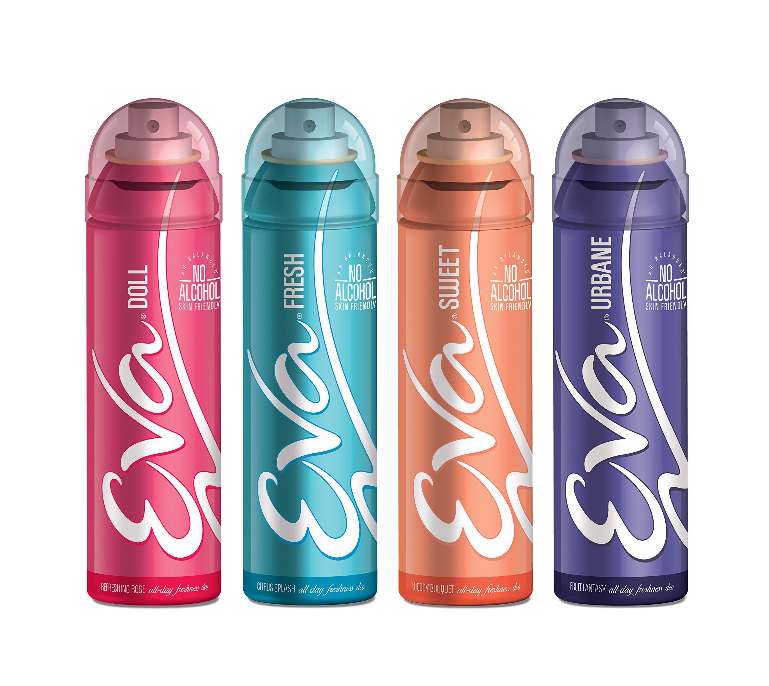 Eva Deodorants 125ml Fresh, Doll, Sweet and Urbane Combo 4-picture-27