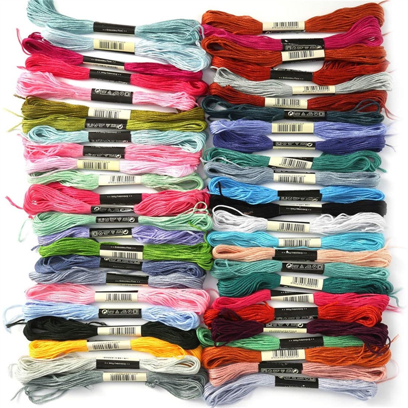 Nähen Stickgarn Set 447 Farbe Floss Stränge Fäden for Stricken Kreuzstich Weben Garn Kit für Armbänder Knüpfen
