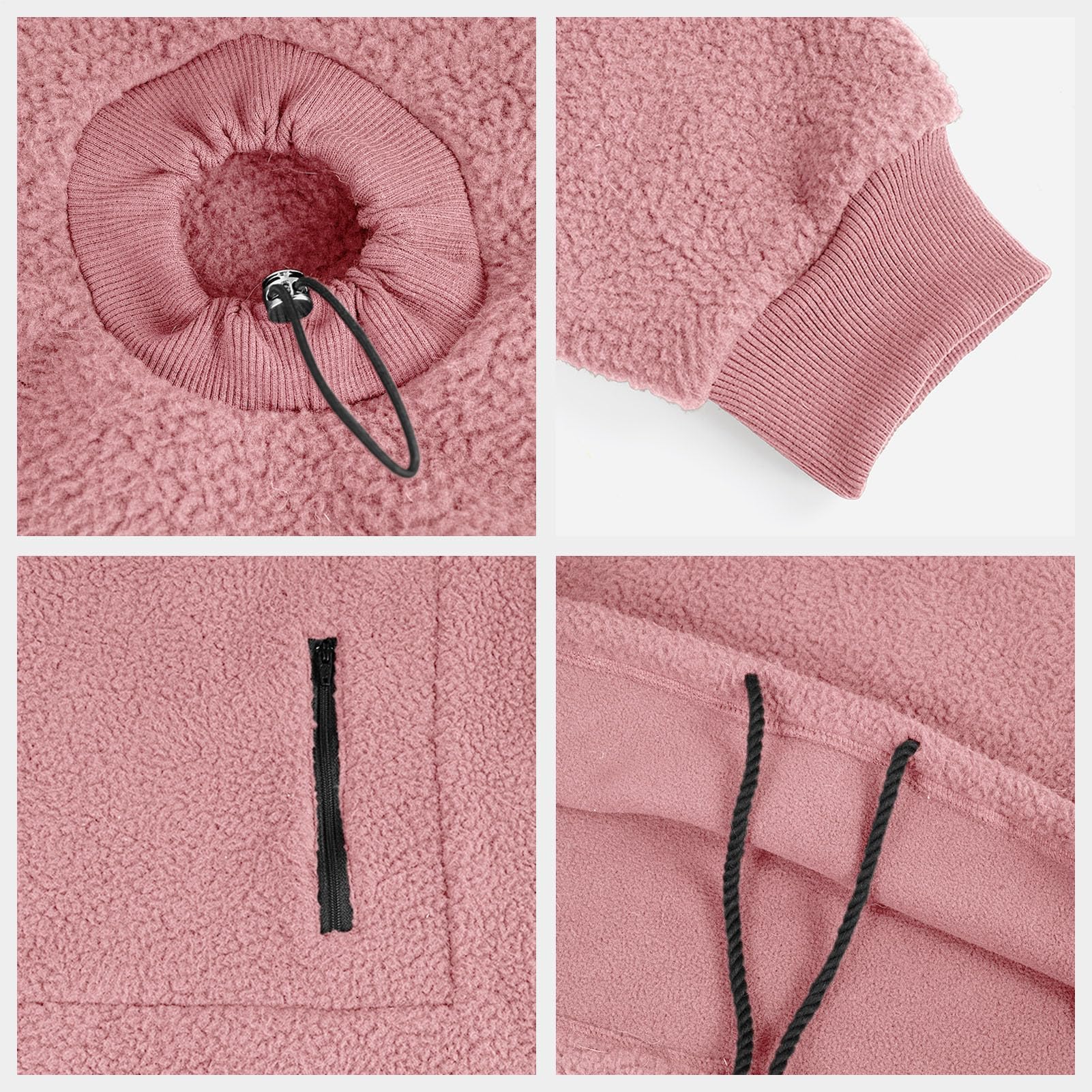 Generico Felpa con Cappuccio for Marsupio for Cani E Gatti con Cerniera, Tasca A Marsupio, Felpa con Cappuccio for Trasportino for Animali, Felpe Calde E Sciolte(Pink,X-Large)
