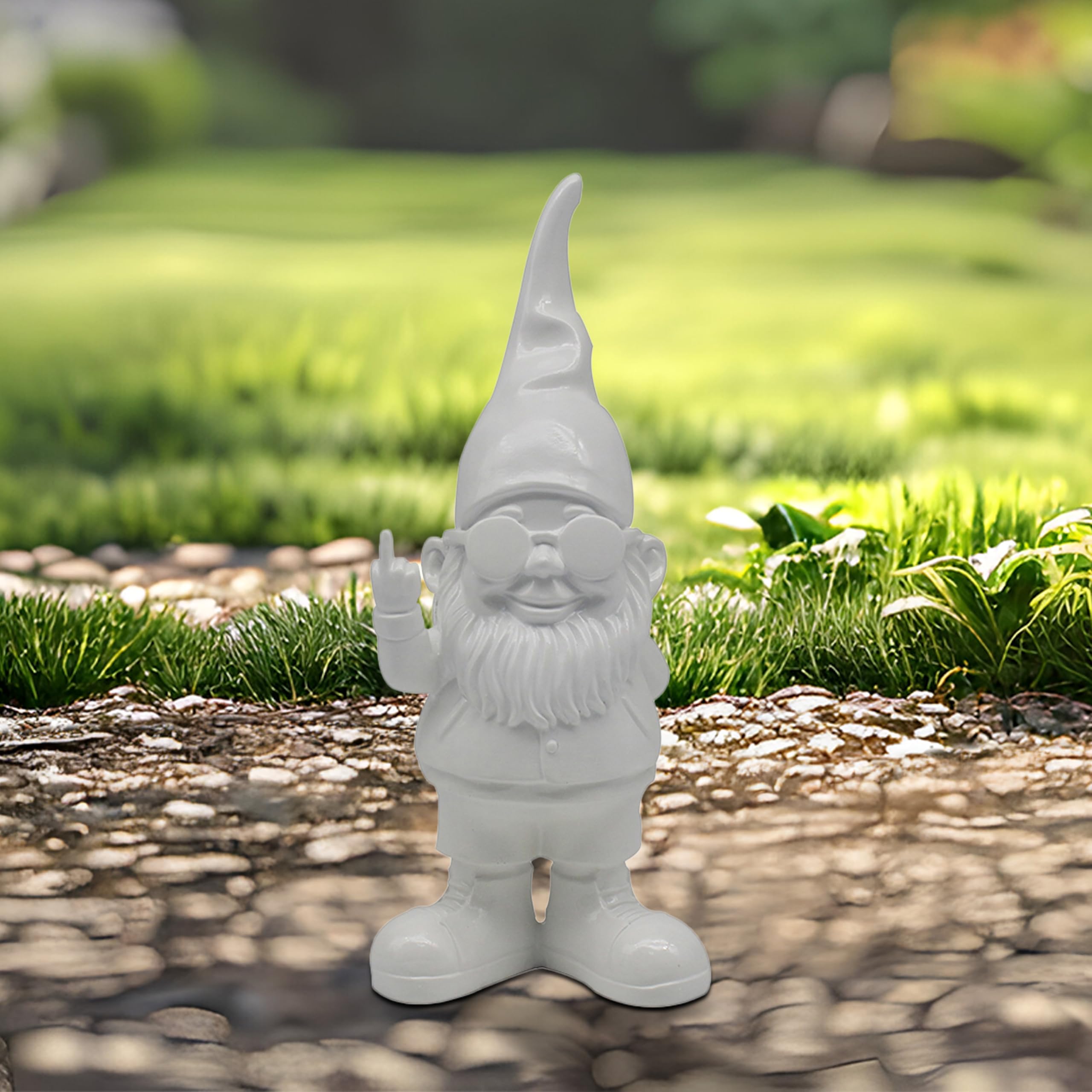 Lesser & Pavey Gnomes Home Decor Figurines & Ornaments For Home & Office | Decorative Home Accessories Statues For Indoor & Outdoor | Lovely Gifts for Women & Men Peace Hands Pink 20 Cm — view 73