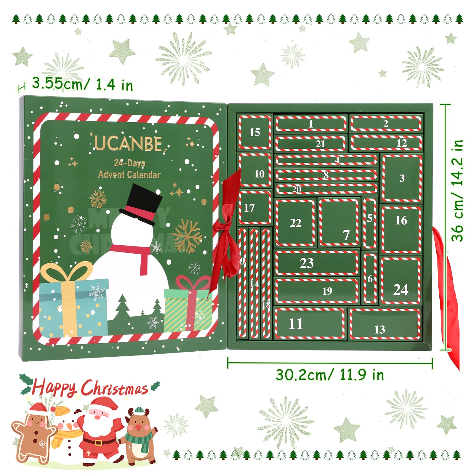Amazon.com : UCANBE Makeup Advent Calendar 2025 for Women  Makeup Advent Calendar 2025, 24 Days Christmas Makeup Gift Set UCANBE Countdown main image 0