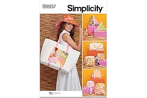 Sewing Patterns for Tote Bags - Simplicity Hat, Tote Bag and Zipper...