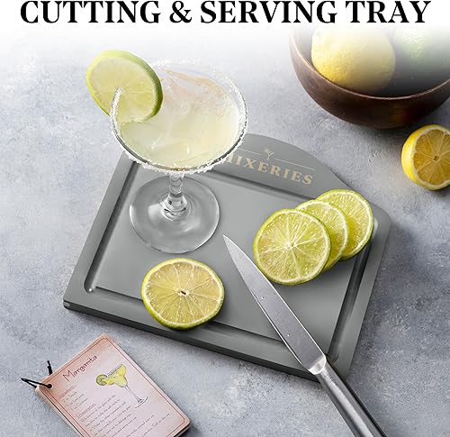 Miniatura 3 de Mixology - Kit de barman con soporte, juego de bar de 18 piezas, coctelera, juego de mezclador de bebidas para bar en casa con todos los accesorios