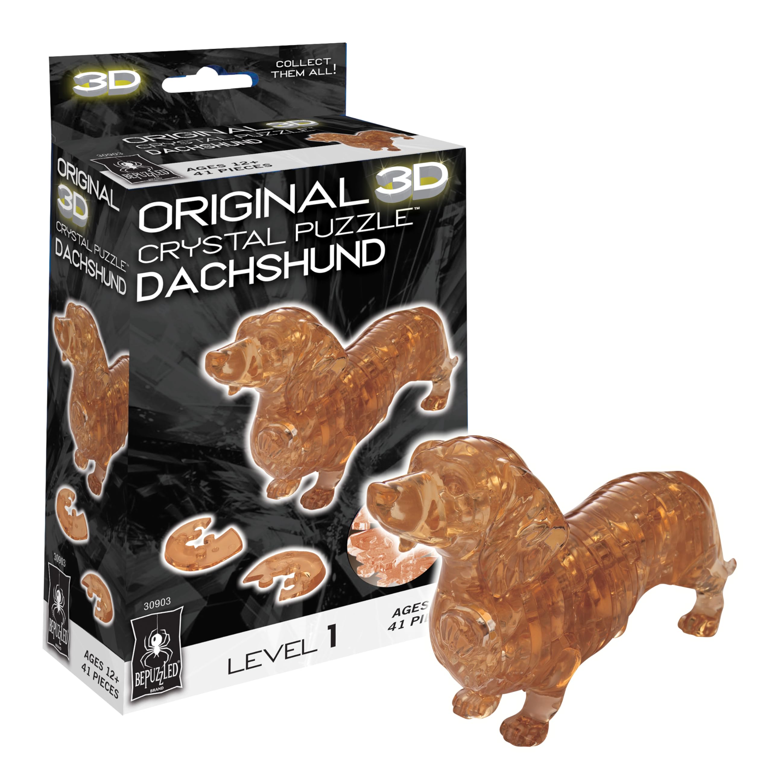 Amazon.com: Original 3D Crystal Puzzle - Dachshund : Toys & Games