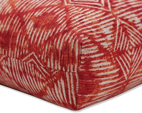 Miniatura 2 de Pillow Perfect Exterior  Cojín de mimbre Nesco Sunset para interiores, 44 X 19 X 5, rojo