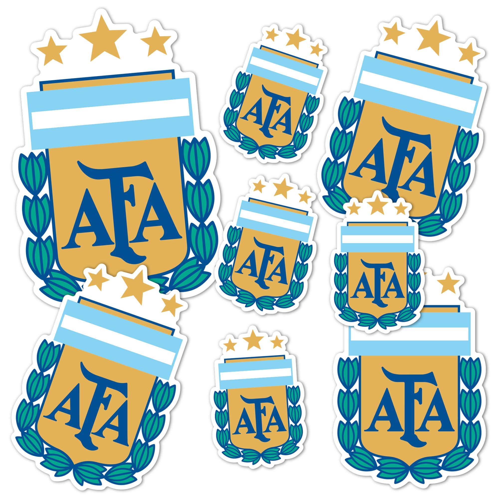 Desert Cactus Argentine Football Association Sticker Decal Vinyl AFA Argentina Albiceleste Soccer Laptop Water Bottle Car Scrapbook (Type 3-1)