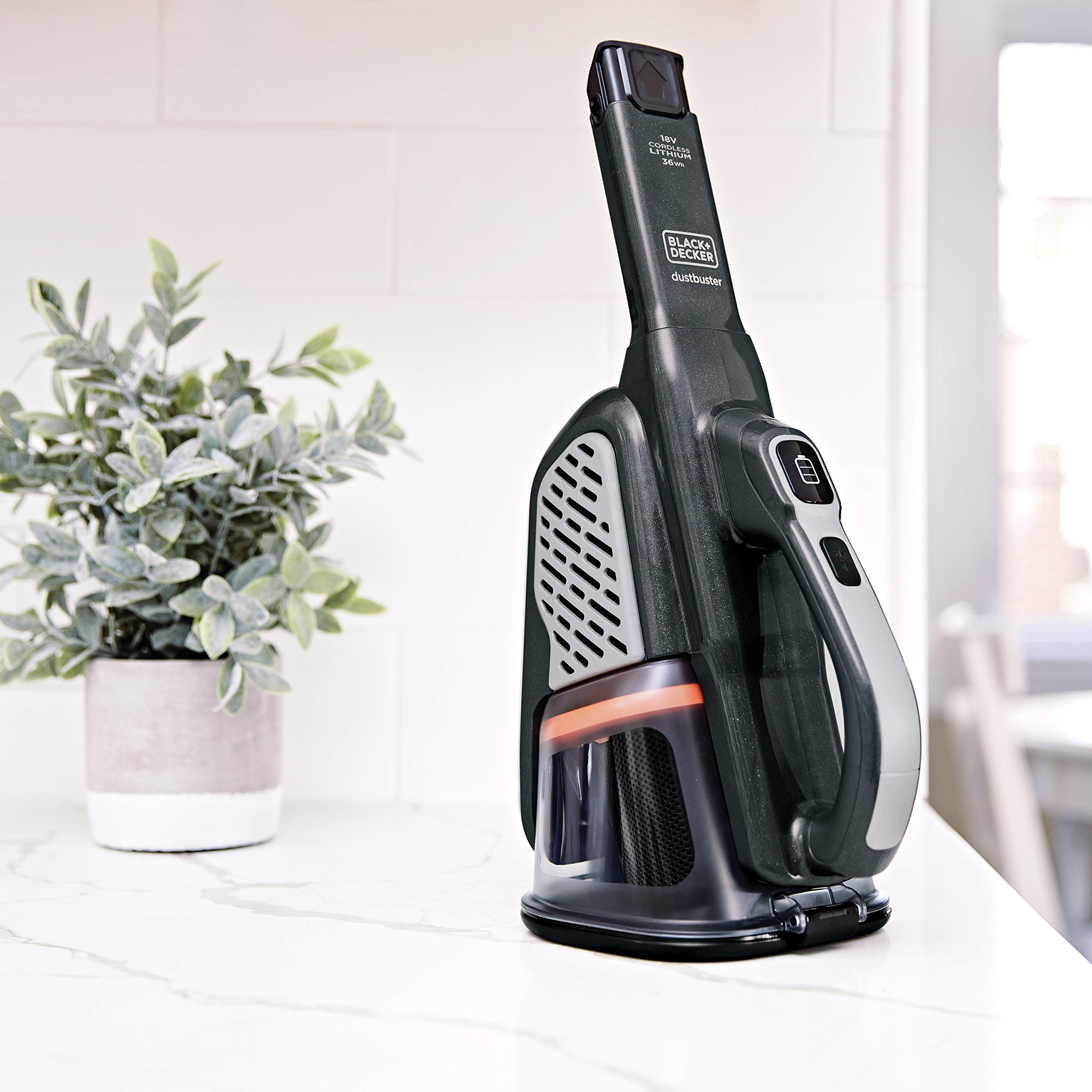 Black & Decker, Odkurzacz ręczny akumulatorowy Dustbuster 18V / 2.0Ah (36 Wh), akumulator litowo-jonowy, BHHV520JF