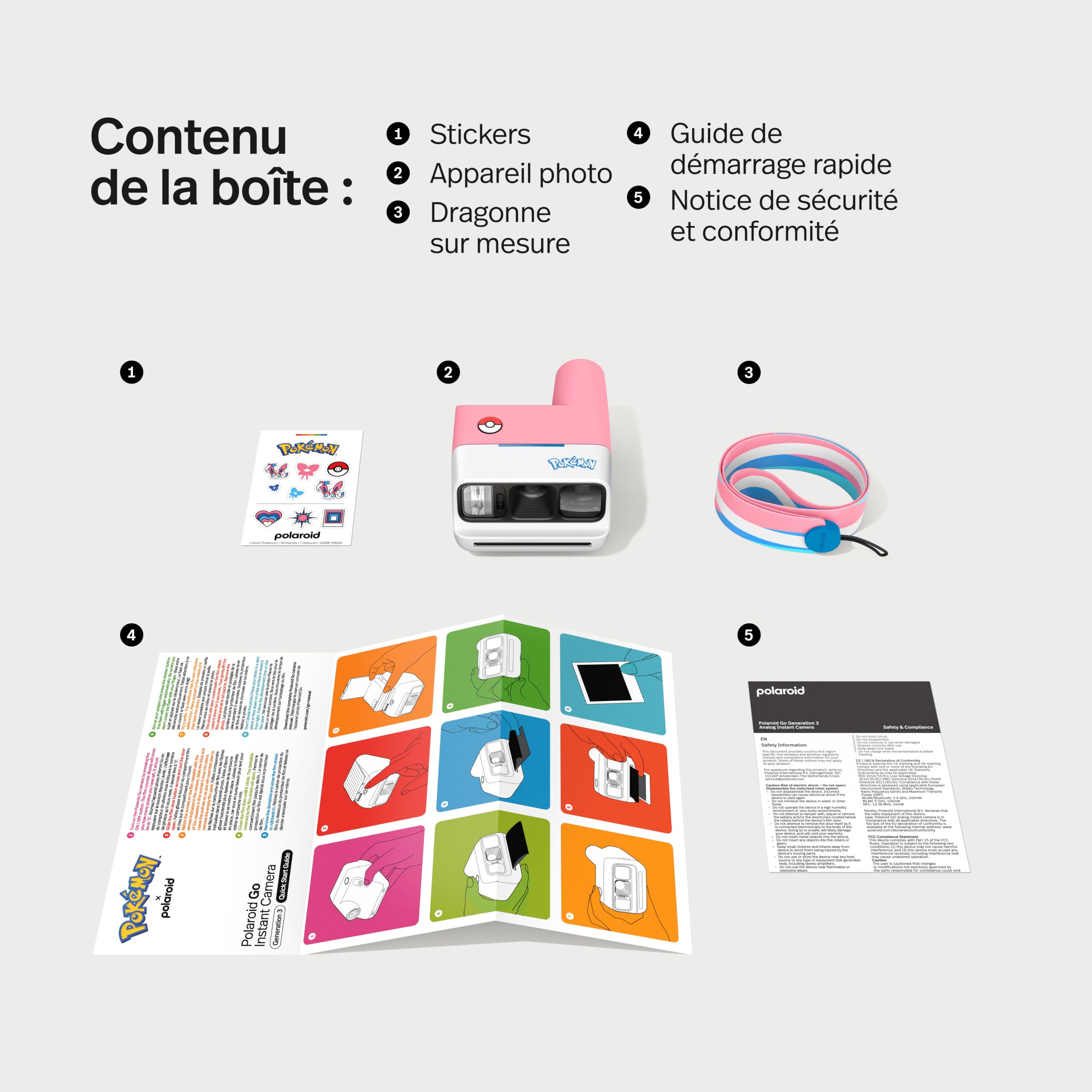 Polaroid - Appareil Photo Instantané Go Génération 3 - Édition Pokémon Nymphali