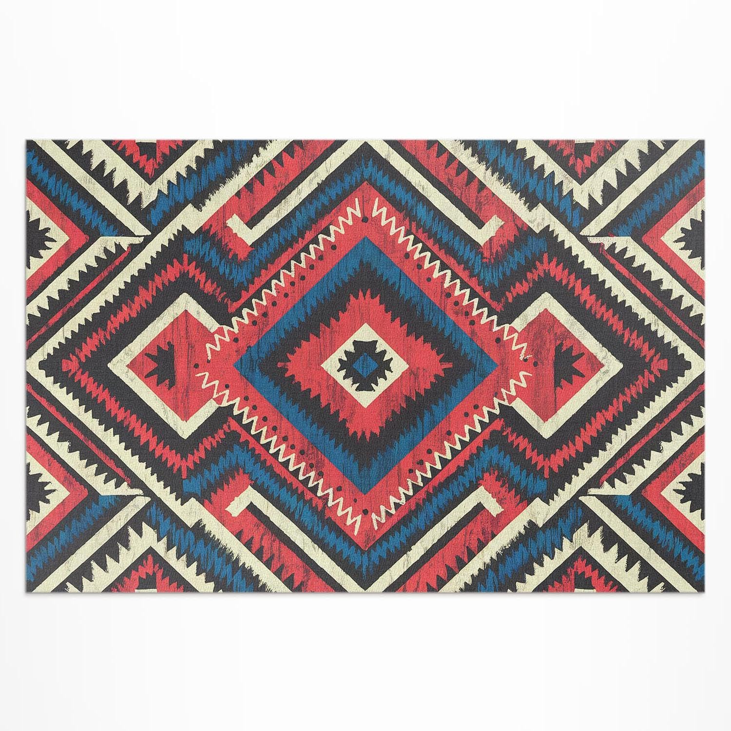 Tapis vinyle extérieur imperméable 100x150cm pour décoration balcon porche terrasse