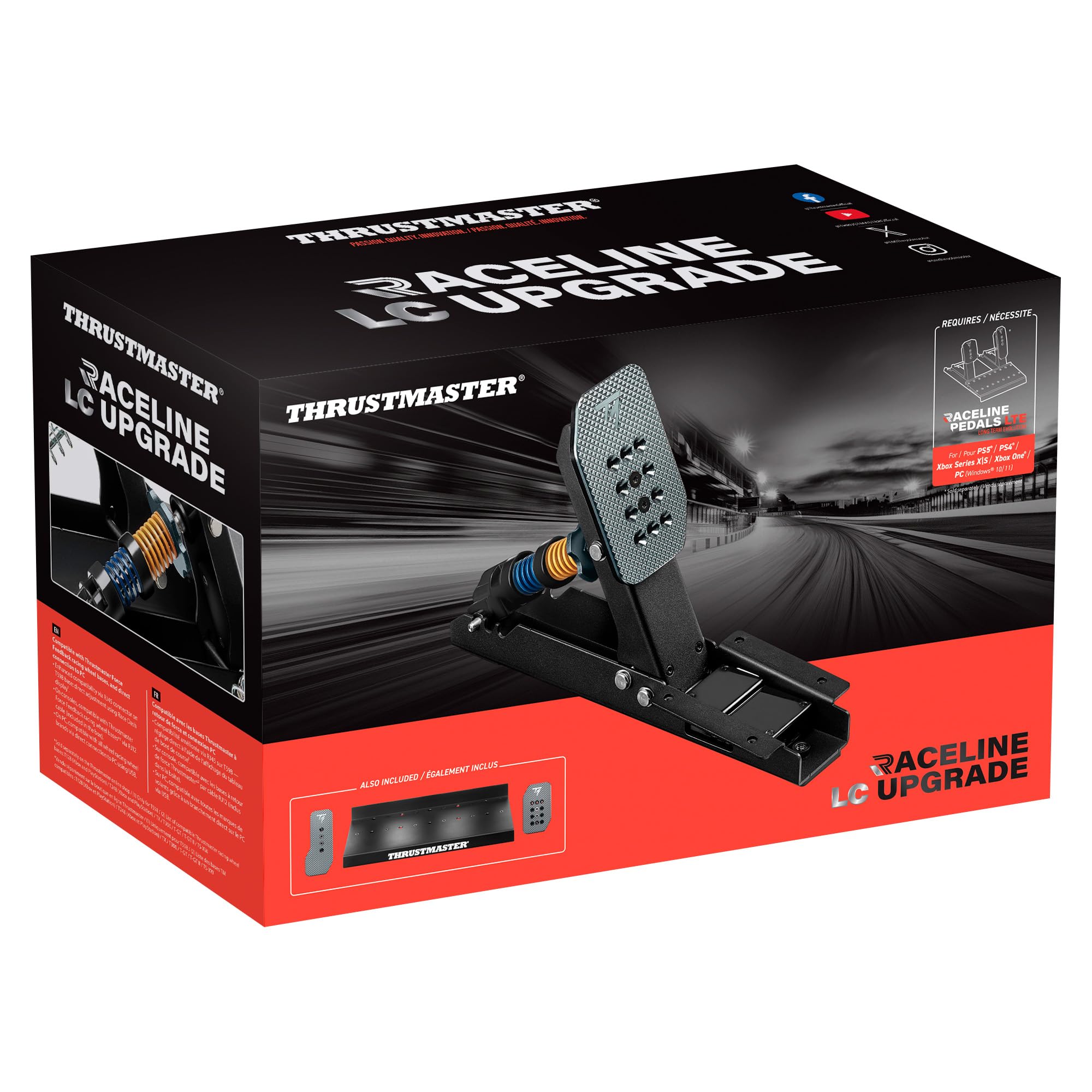 Thrustmaster Raceline LC Upgrade - Pédale de Frein Load Cell 100kg, Kit d'Évolution pour Pédalier SimRacing Raceline Pedals LTE - PS5, PS4, Xbox Series, Xbox One et PC