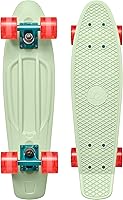 Vista 12 de Retrospec Quip Mini Cruiser Skateboard 22.5" Patineta Cruiser Completa de Plástico Retro Clásico con Rodamientos ABEC 7 y Ruedas PU, Tabla Compacta