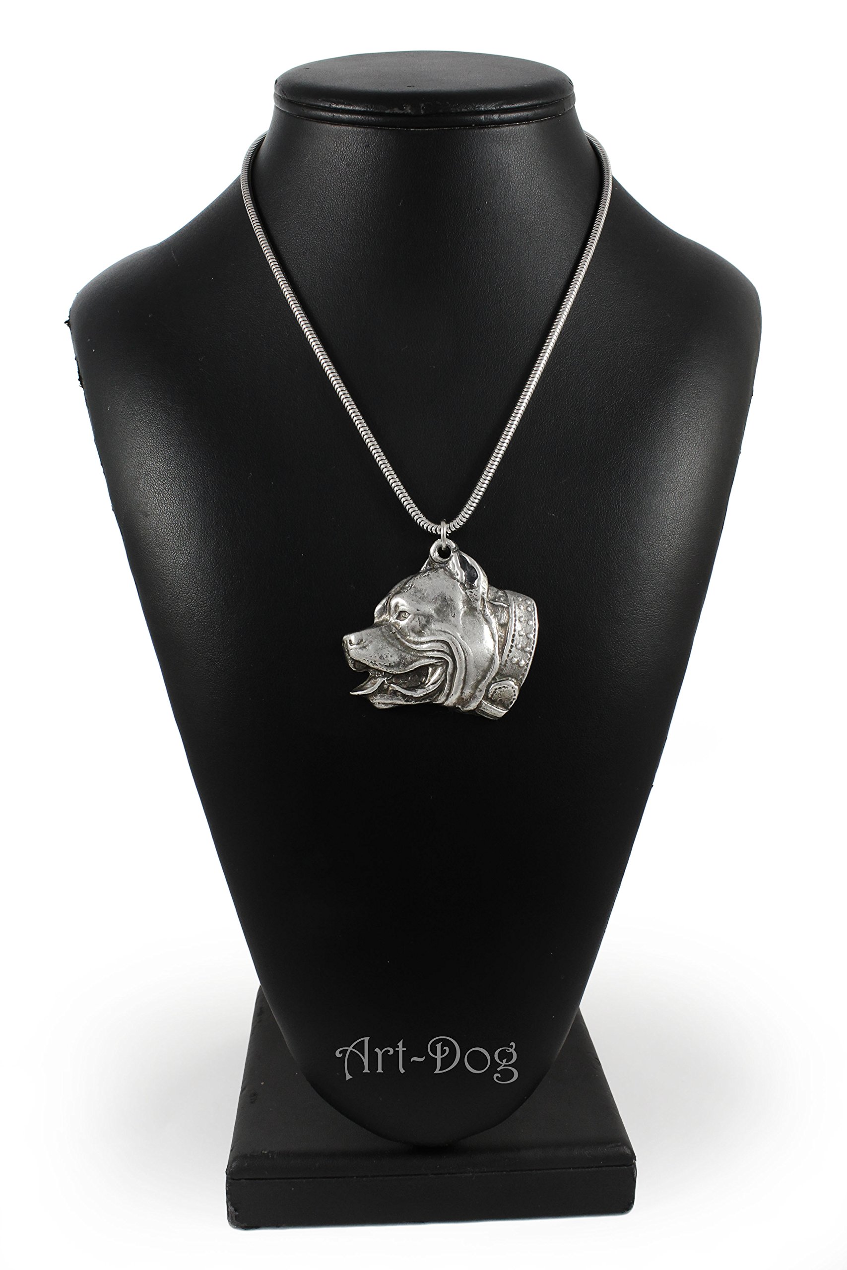 Art-Dog Colección Colgante para Perro en Hilo de Plata - Collar para Perro Hecho a Mano con Base de ZnAl y Recubrimiento de Plata - Joyería de Razas de Perros