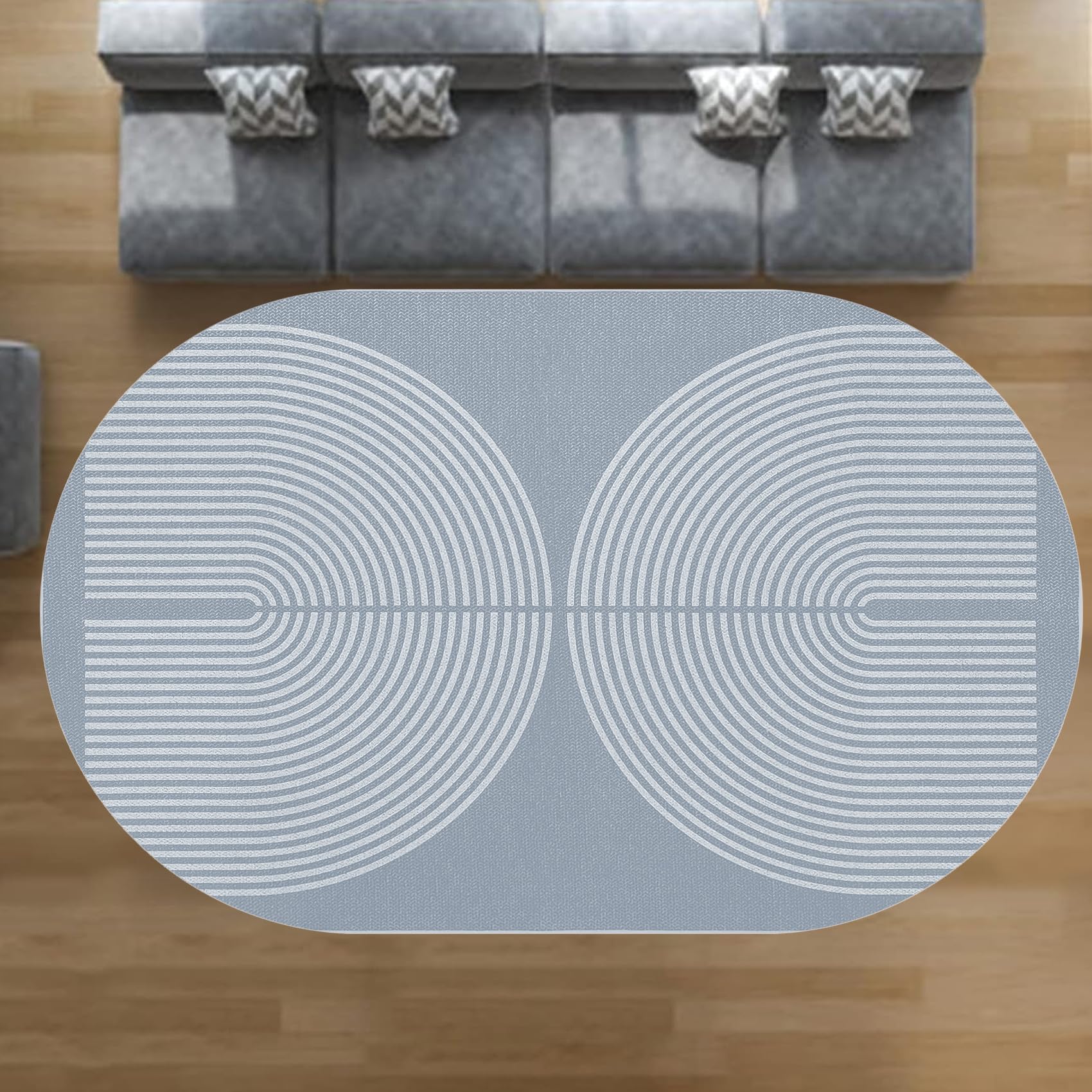 Tapis polyvalent gris pour salle de jeux et maison design