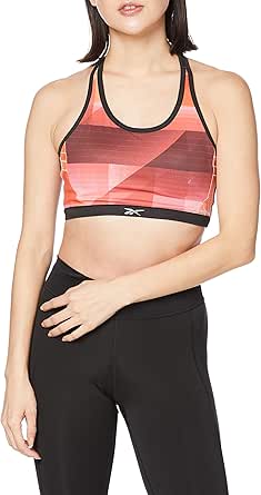 Reebok(リーボック) スポーツブラ キレイ フィット オールオーバー プリント ライトインパクト ブラ JLE86 レディース