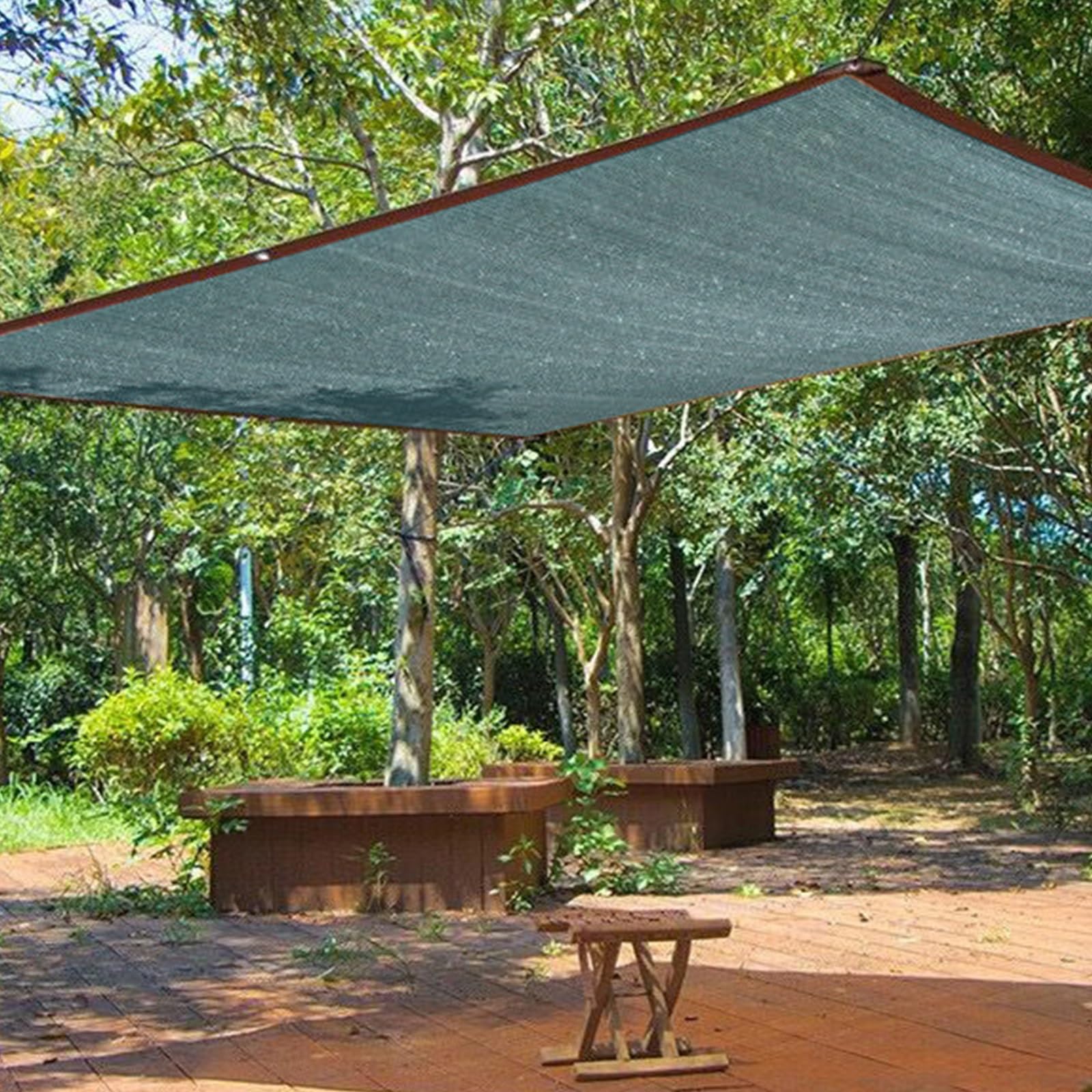 Green Shade Cloth 90% Shading Cover 3.3X29.5FT 9.9X19.7FT 16.4X23FT 19.7X65.6FT Sun Shade Net for Plant Cover, Greenhouse, Patio, Tomatoes, Chicken Coop, Barn Kennel (Size : 26x49.2ft)