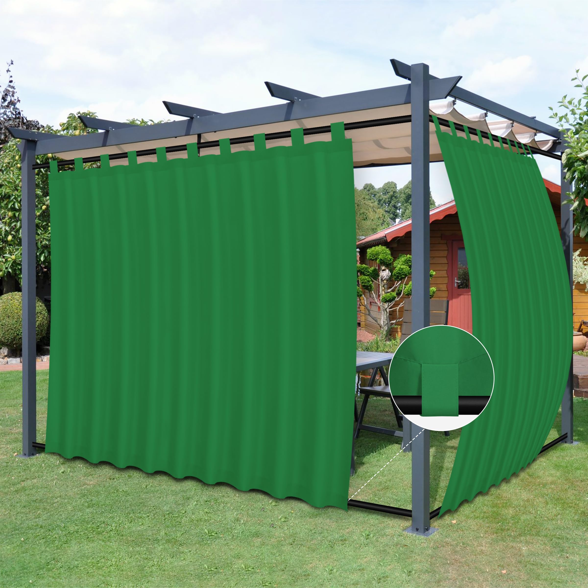Rideaux d'extérieur anti-vent Easy-Going pour protéger votre pergola des intempéries