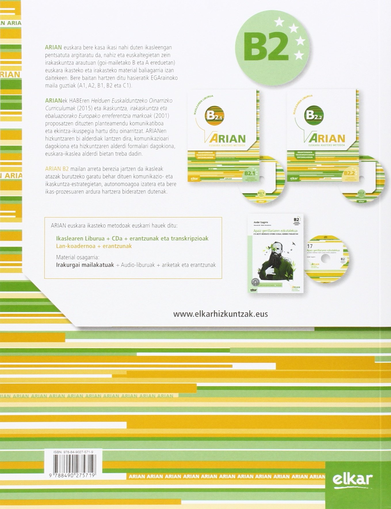 Arian B2.2 Ikaslearen liburua (+CD audioa)