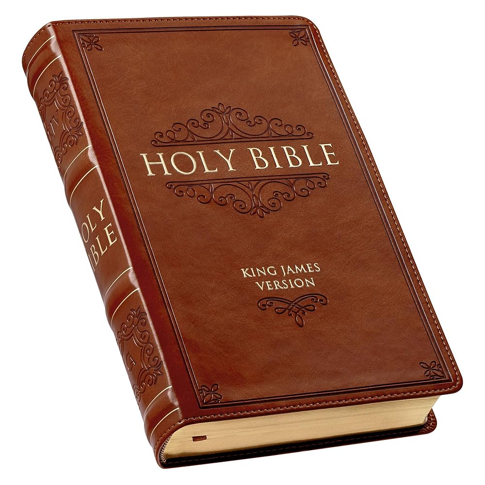 KJV Holy Bible, Giant Print Standard Size Faux Leather Red