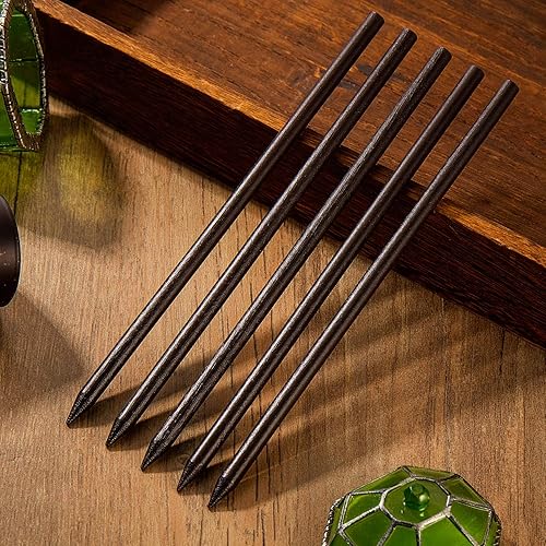 Miniatura 7 de WILLBOND 20 palillos de pelo de madera vintage, palillos para el cabello, pinzas largas negras, palillos de pelo chinos para mujeres y niñas,