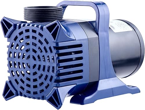 Miniatura 2 de Alpine Corporation Bomba de agua sumergible de 6550 GPH con cable de 33 pies y adaptadores para estanques, fuentes, cascadas y circulación de agua,