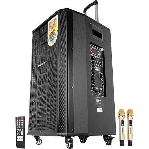 ZEBRONICS Metal Pro Powerful DJ Trolley Speaker with UHF Wir