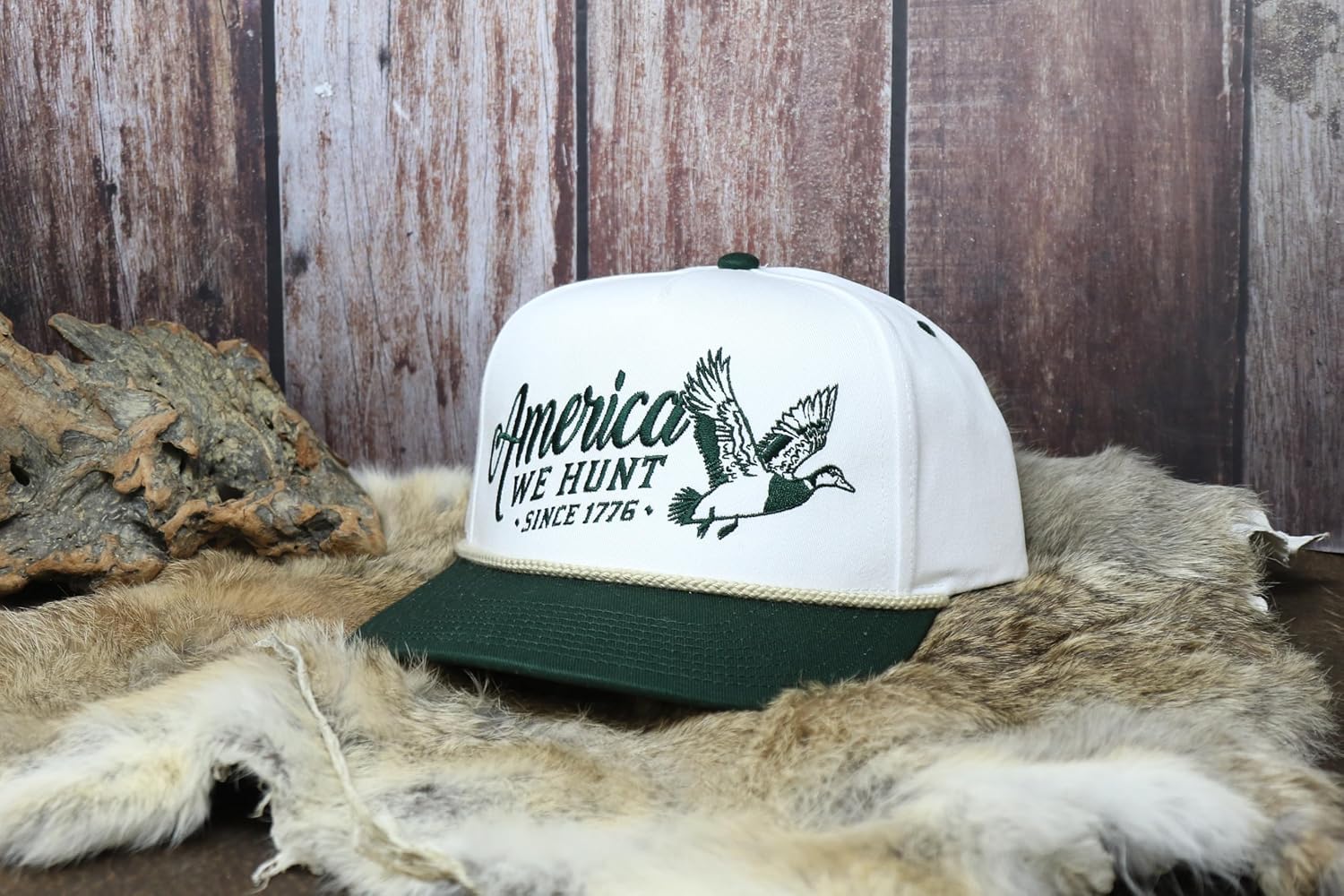 Rural Cloth America We Hunt Mallards Adjustable Snapback Hat
