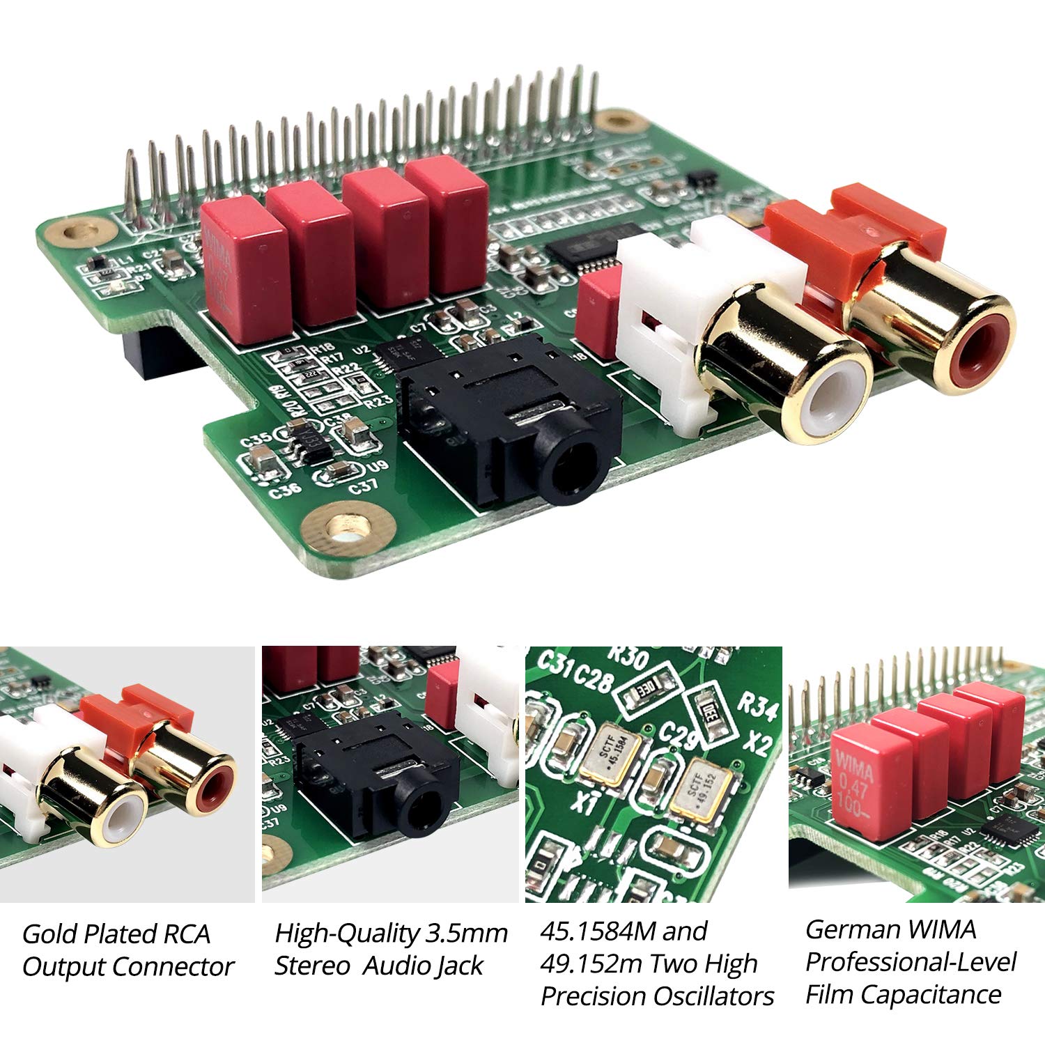 Super Cheap 🛒 InnoMaker Raspberry Pi HiFi DAC HAT PCM5122 HiFi DAC Audio Card Expansion Board for Raspberry Pi 4 3 B+ Pi Zero etc. (DAC HAT) Flash Sale InnoMaker Raspberry Pi HiFi DAC HAT PCM5122 HiFi DAC Audio Card Expansion Board for Raspberry Pi 4 3 B+ Pi Zero etc. (DAC HAT)