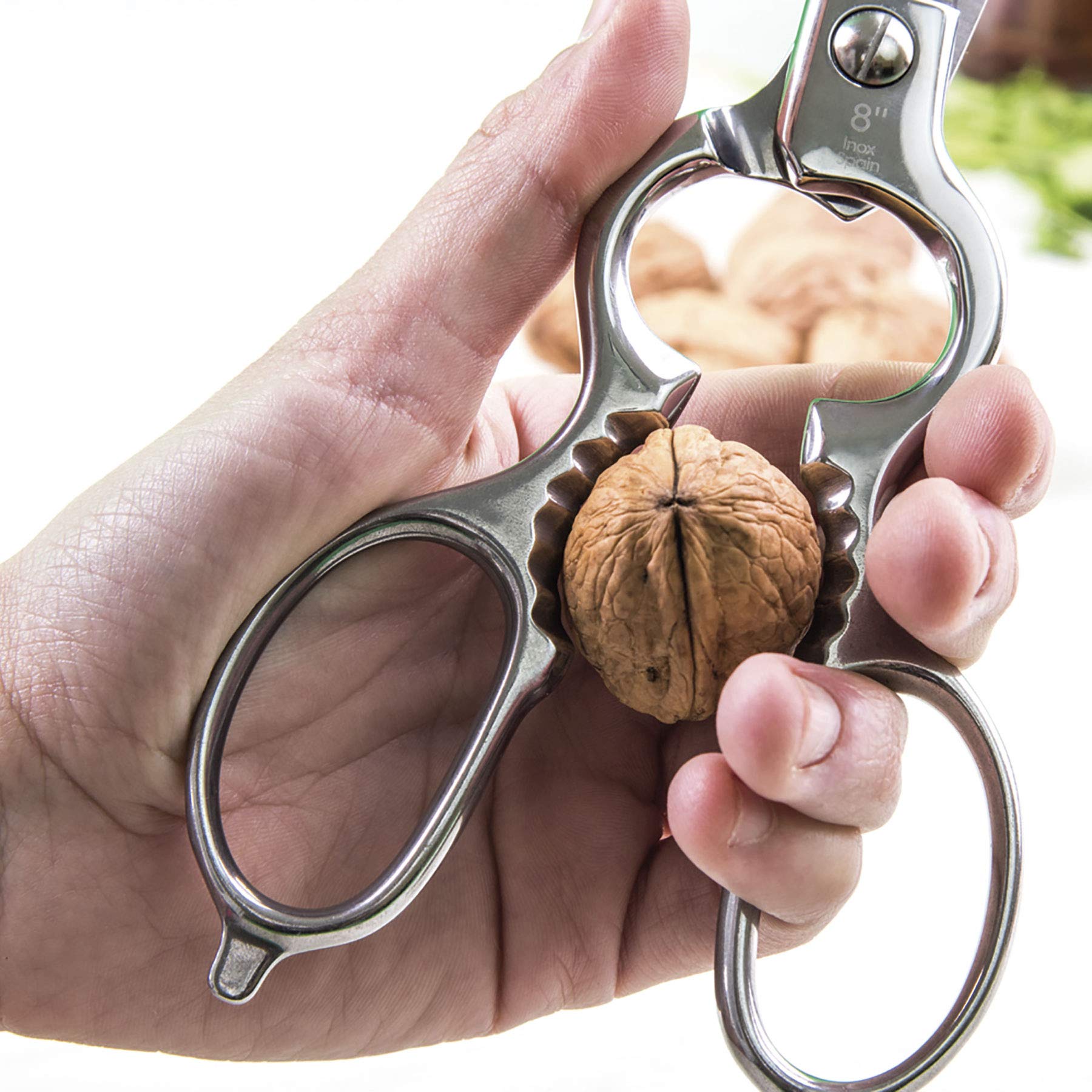 3 Claveles Juego de cuchillos de cocina profesionales de cocina de acero inoxidable + tijera de cocina con + taco de fibras, Juego 3 Cuchillos + Tijera + Taco KIMURA