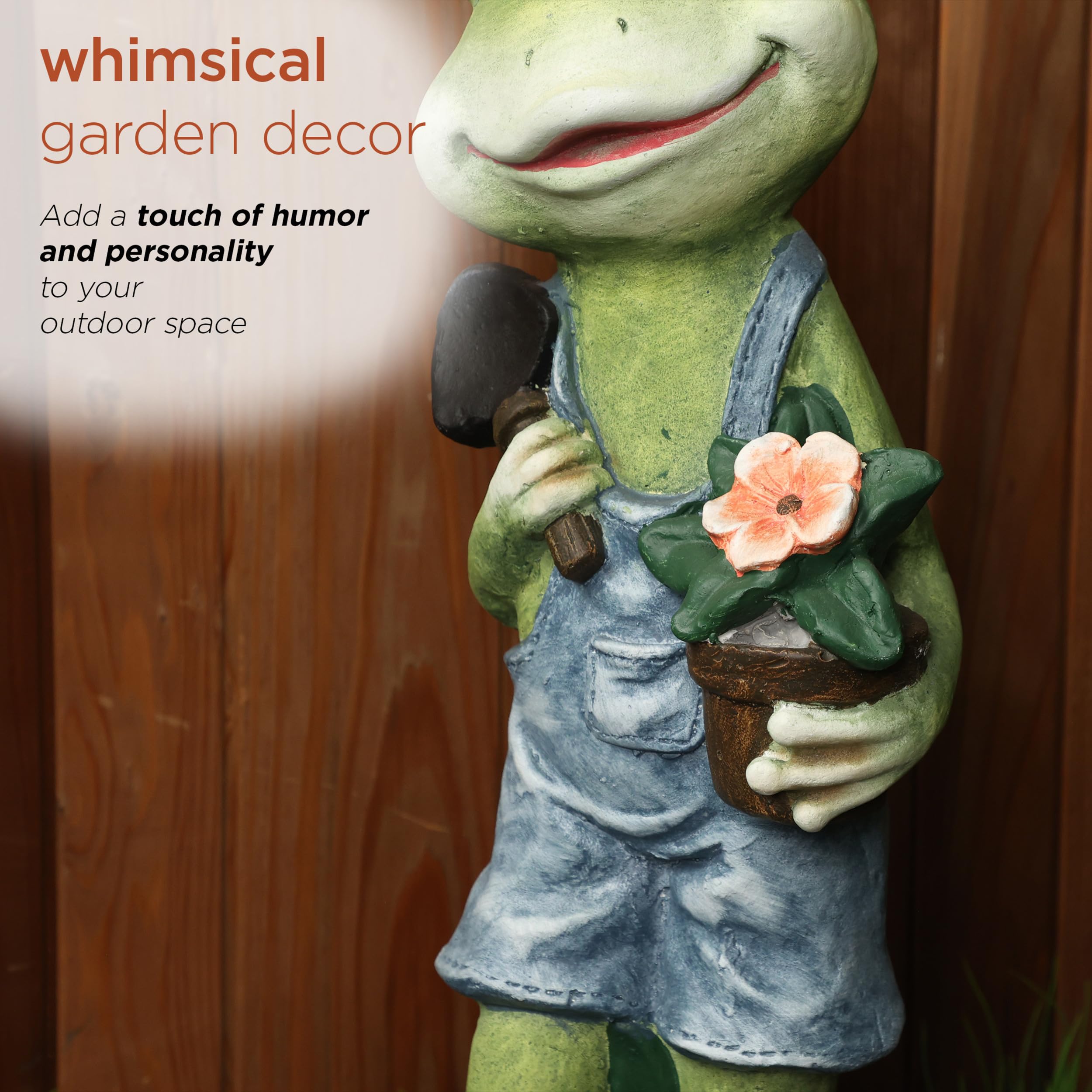 Amazon.co.jp: Alpine Corporation QWR1038 庭師 カエル像 マルチ