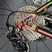 Vista 7 de Juego de brochetas de liberación rápida mejorado de titanio para bicicleta de carretera MTB