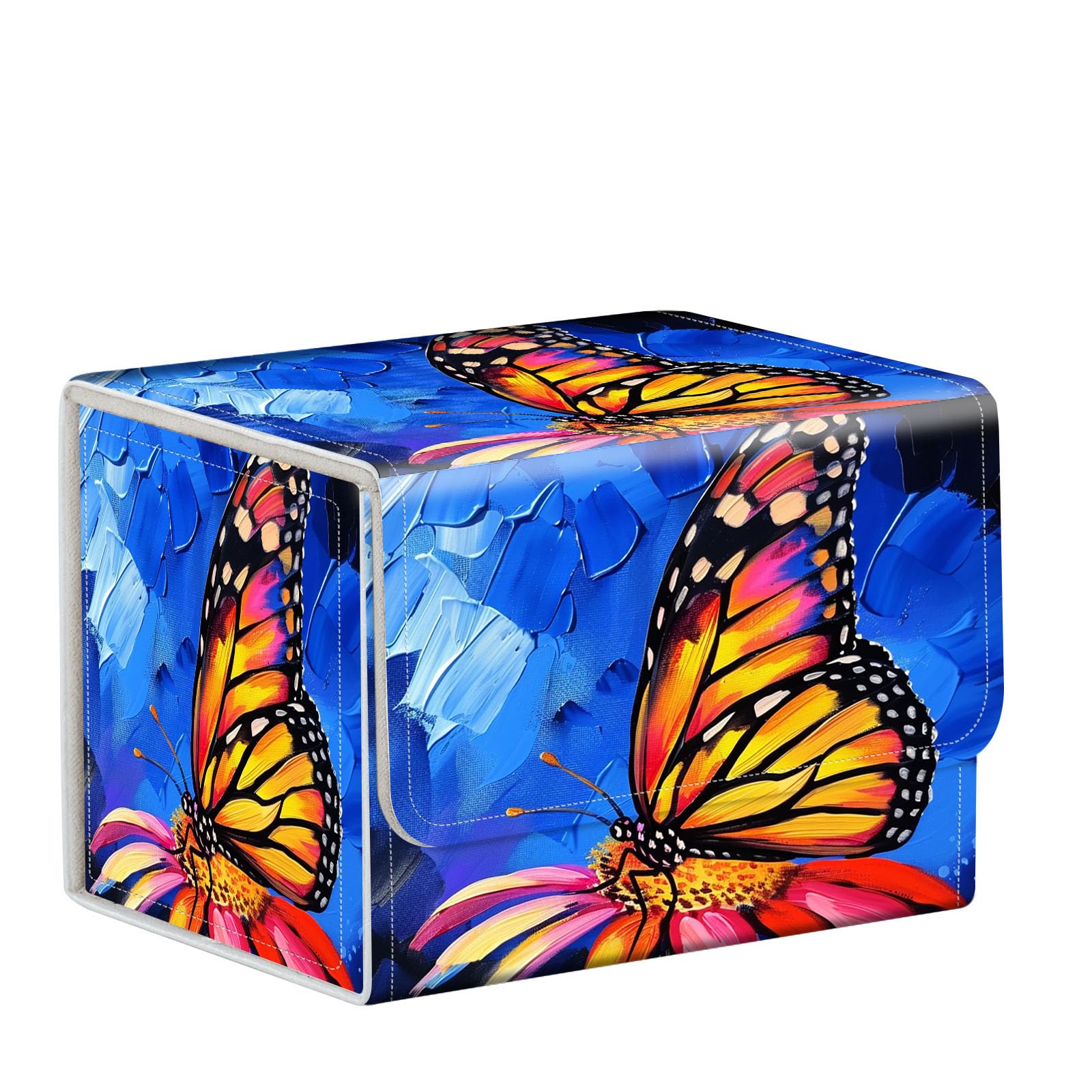 ETLKJVBL for MTG Card Storage Solution - for MTG Card Box and Commander Decks, High Capacity Anime Card Sleeves for Mtg Deck Box, Designed Specifically for Mtg Players, Butterfly