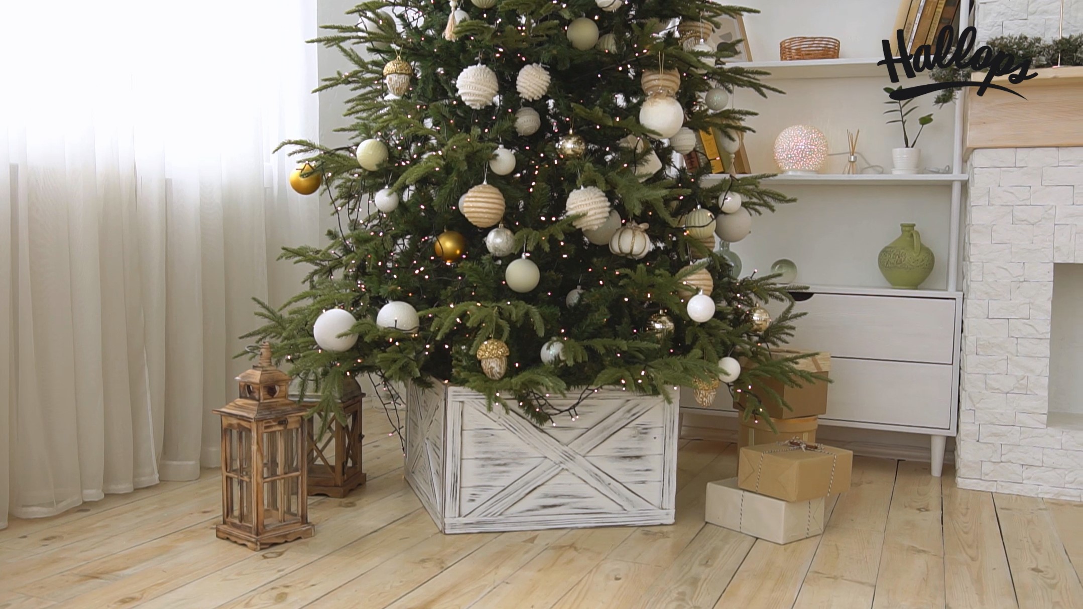 Amazon.com: Wooden Tree Collar Box - Christmas Tree Box